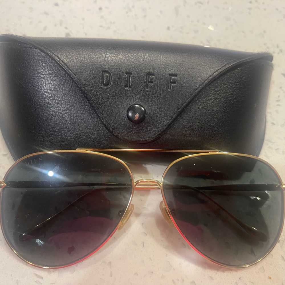 Nala 62mm Oversize Polarized Aviator Sunglasses -DIFF